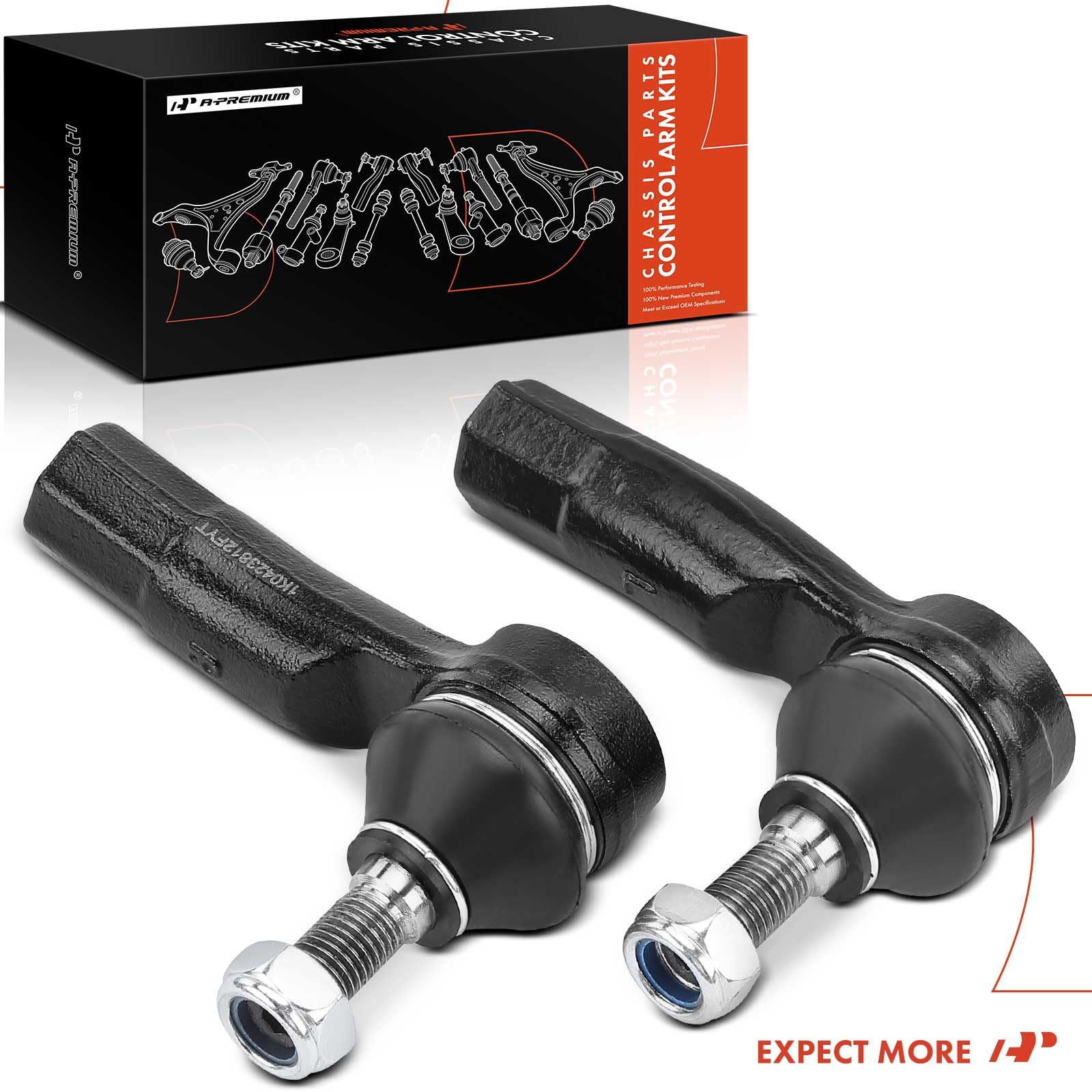 A-Premium tie rod end in a workshop setting showing professional repair context