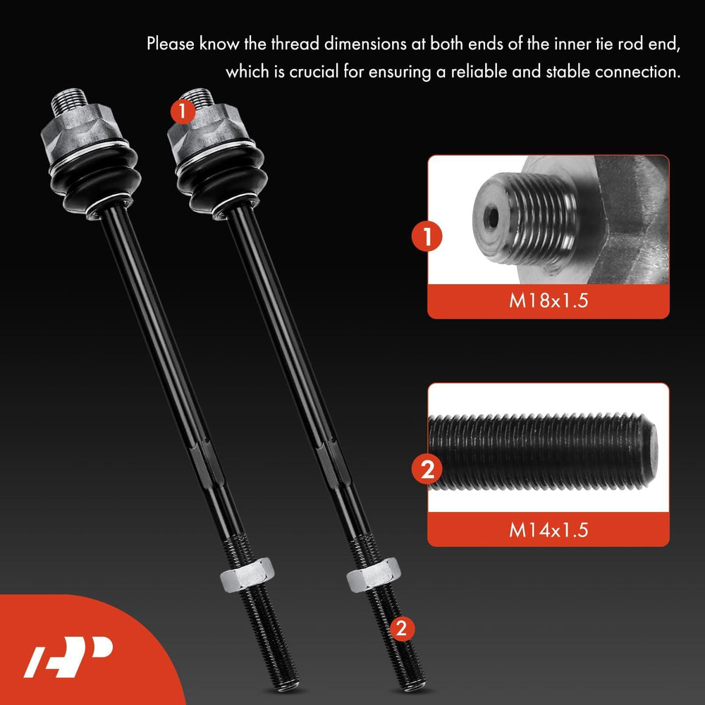 A-Premium outer tie rod detail highlighting ball stud strength and smooth action