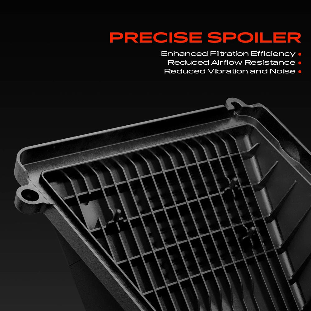 A-Premium top view open airbox showing filter location for easy service