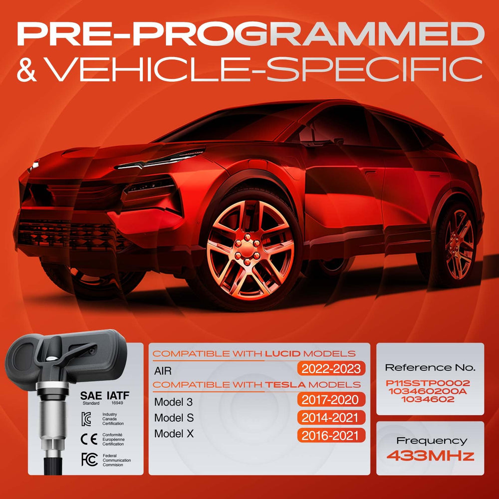 A-Premium TPMS NXP chip detail demonstrating reliable signal transmission performance