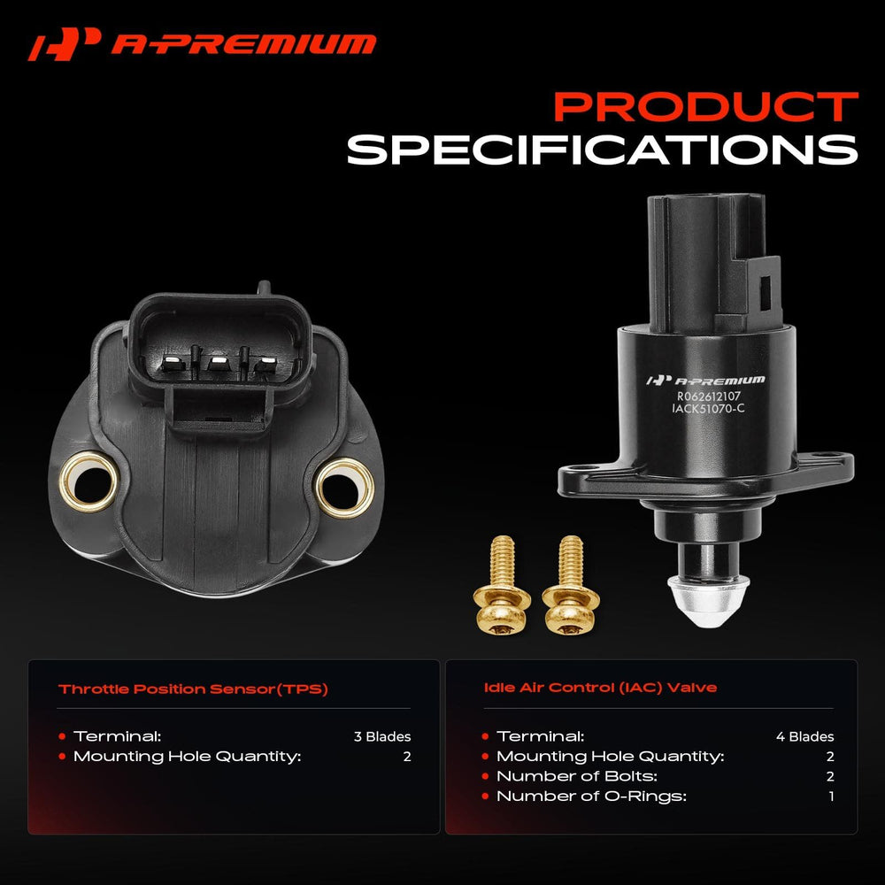 A-Premium TPS connector close-up showing plug-in terminals for precise throttle feedback