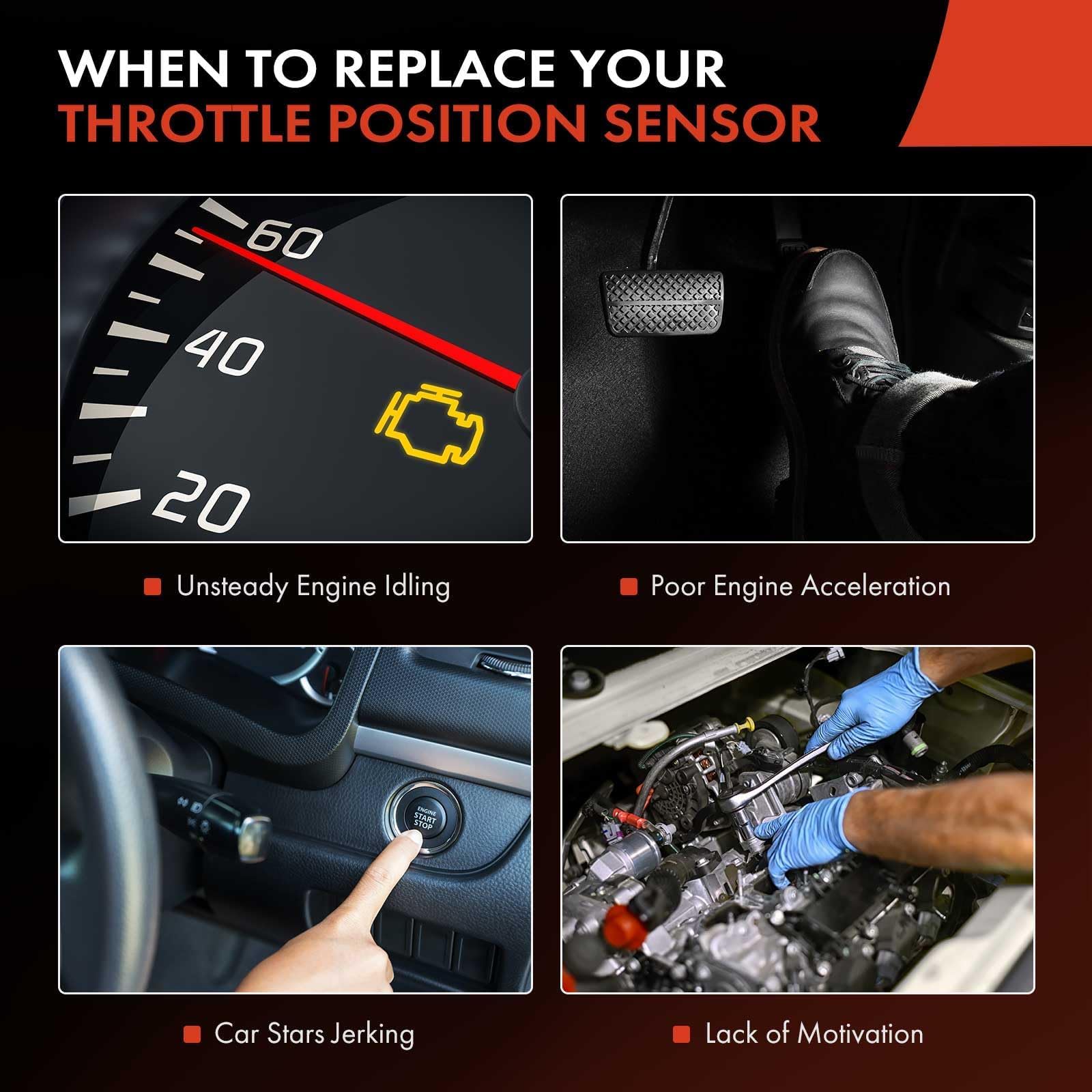 A-Premium TPS mounting bolt pattern visible for correct alignment benefit