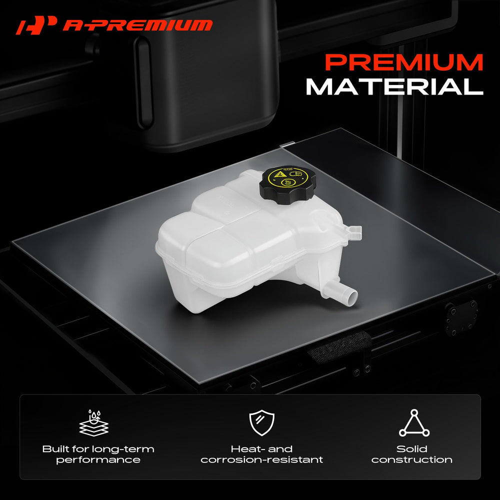 A-Premium translucent tank showing clear coolant level visibility