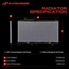 A-Premium transmission cooler detail highlighting integrated cooling benefit