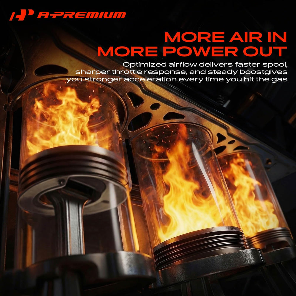 A-Premium turbine housing detail showing alloy finish for heat resistance