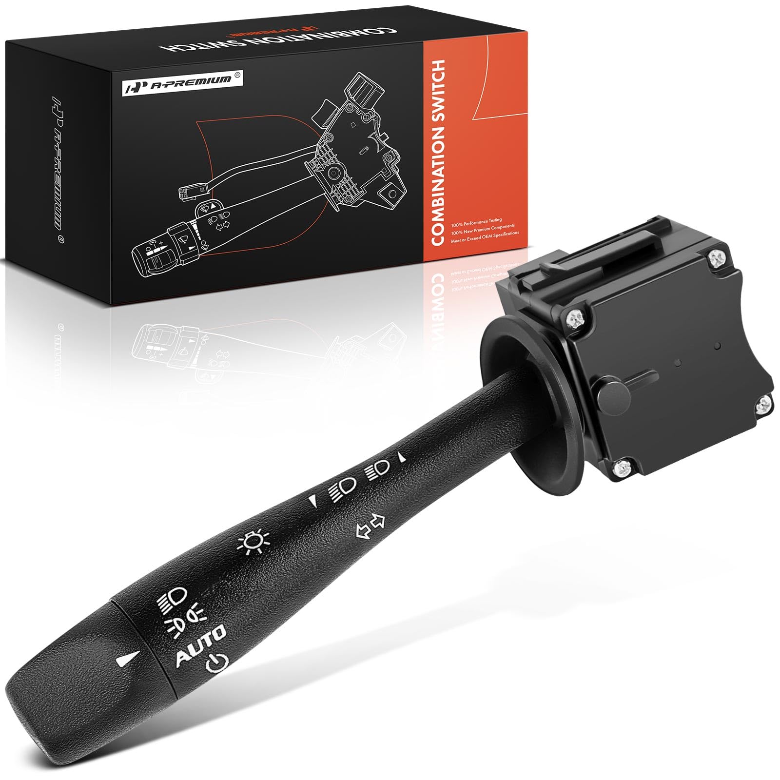 A-Premium turn signal switch front view showing clean replacement design and easy fit