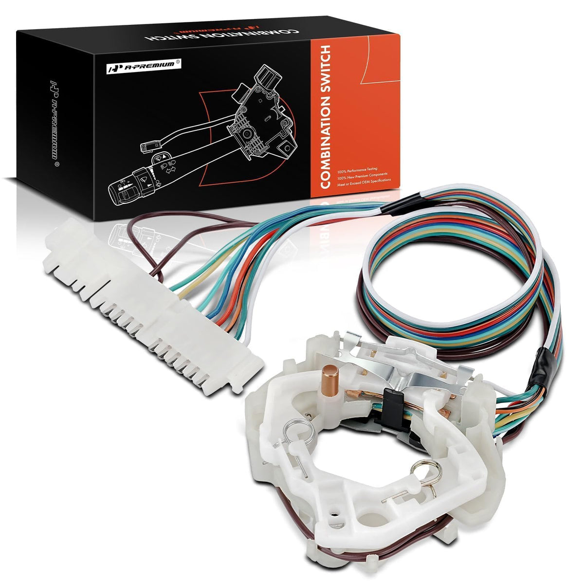 A-Premium front view of turn signal switch showing clean replacement appearance and fit