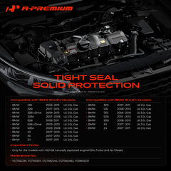 A-Premium valve cover label with part number for correct BMW replacement