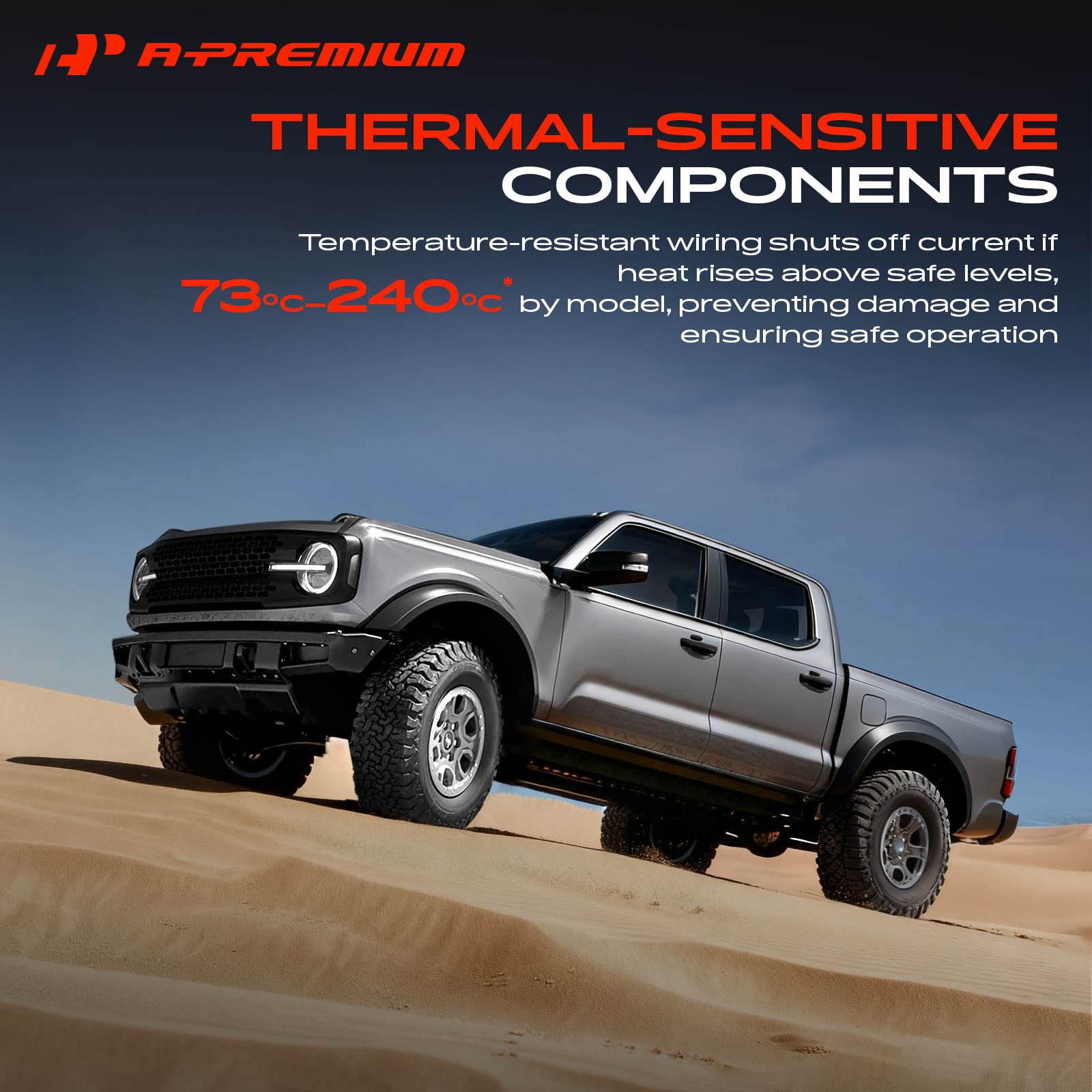 A-Premium printed compatibility sheet helping buyers verify vehicle fitment quickly