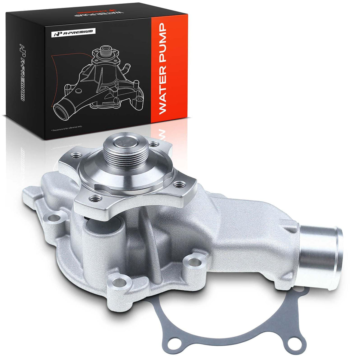 A-Premium front view of water pump showing compact housing and reliable fit