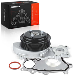 A-Premium water pump front view showing fit and alignment benefit
