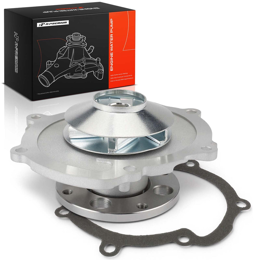 A-Premium pump on garage workbench with tools showing professional-ready replacement