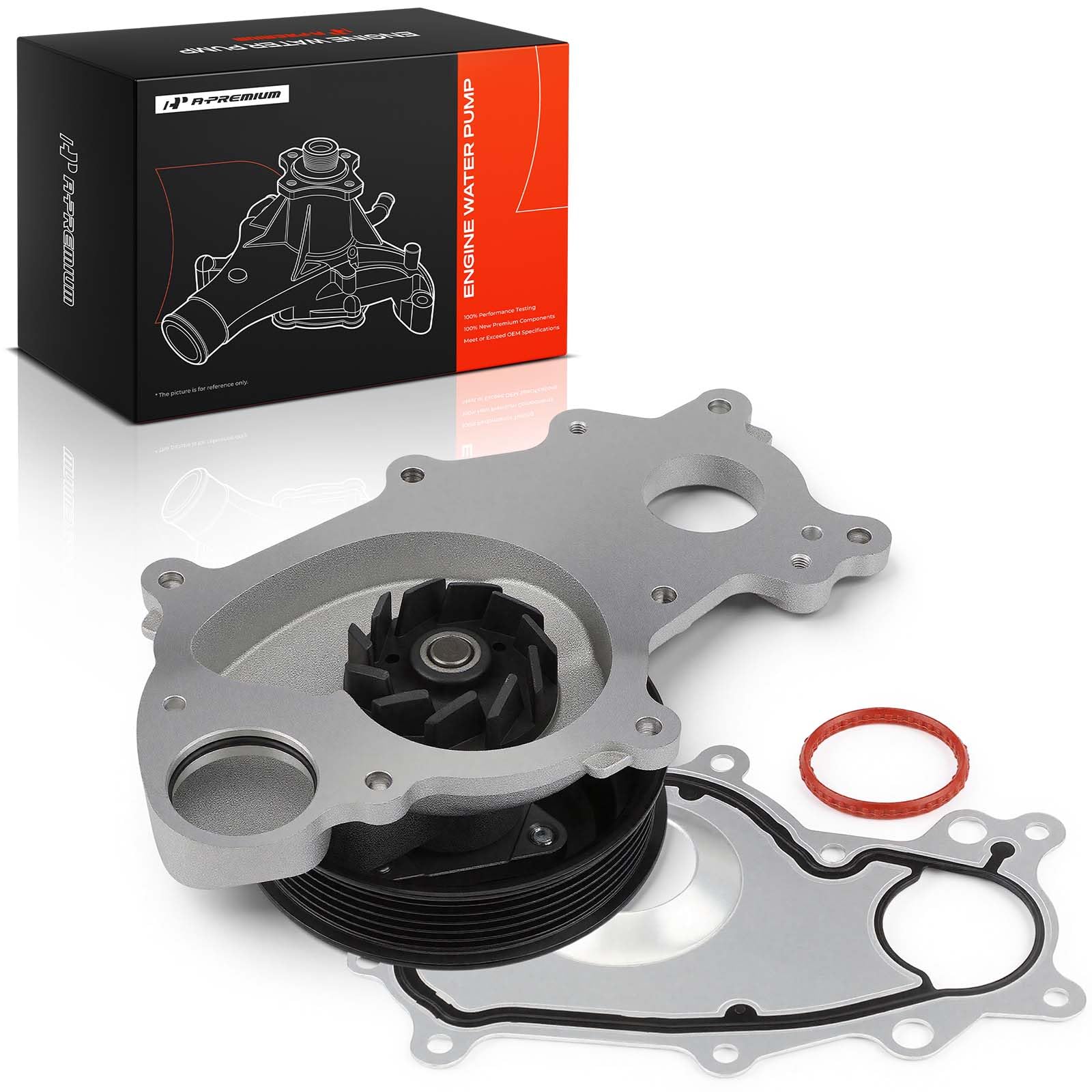 A-Premium water pump in workshop setting showing ready-for-install benefit