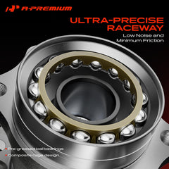 A-Premium wheel stud and spline detail enabling secure wheel mounting