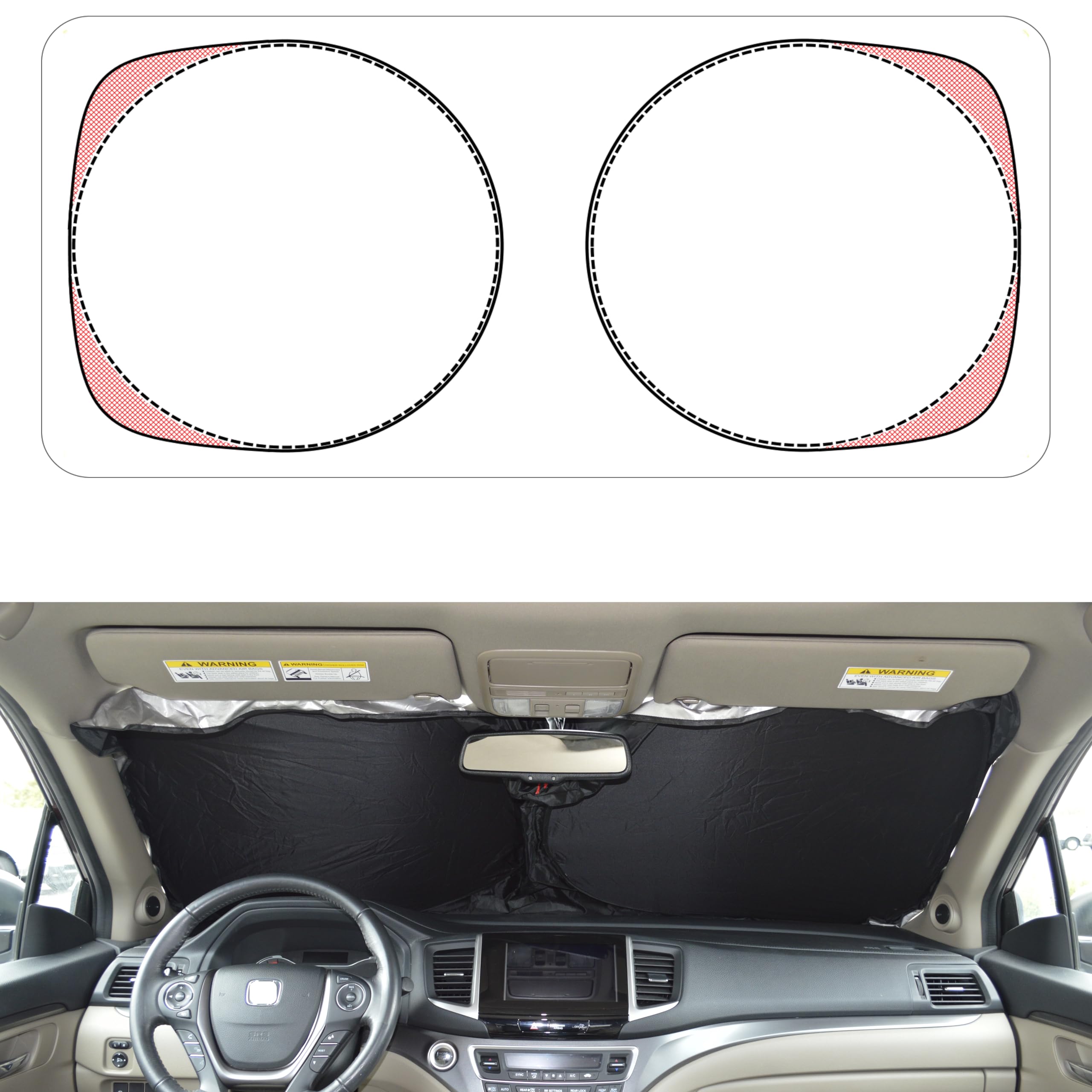A1 Shades packaging front view showing product and pouch, clear benefit: easy identification