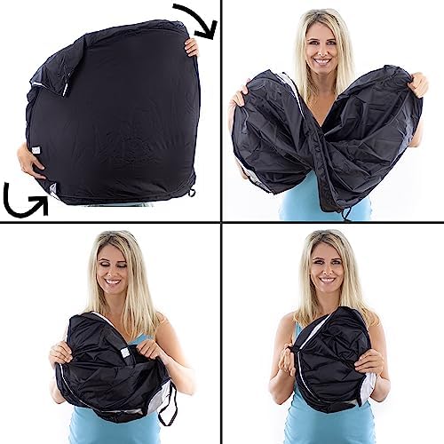 A1 Shades tucked into car door pocket, convenient storage benefit for everyday use