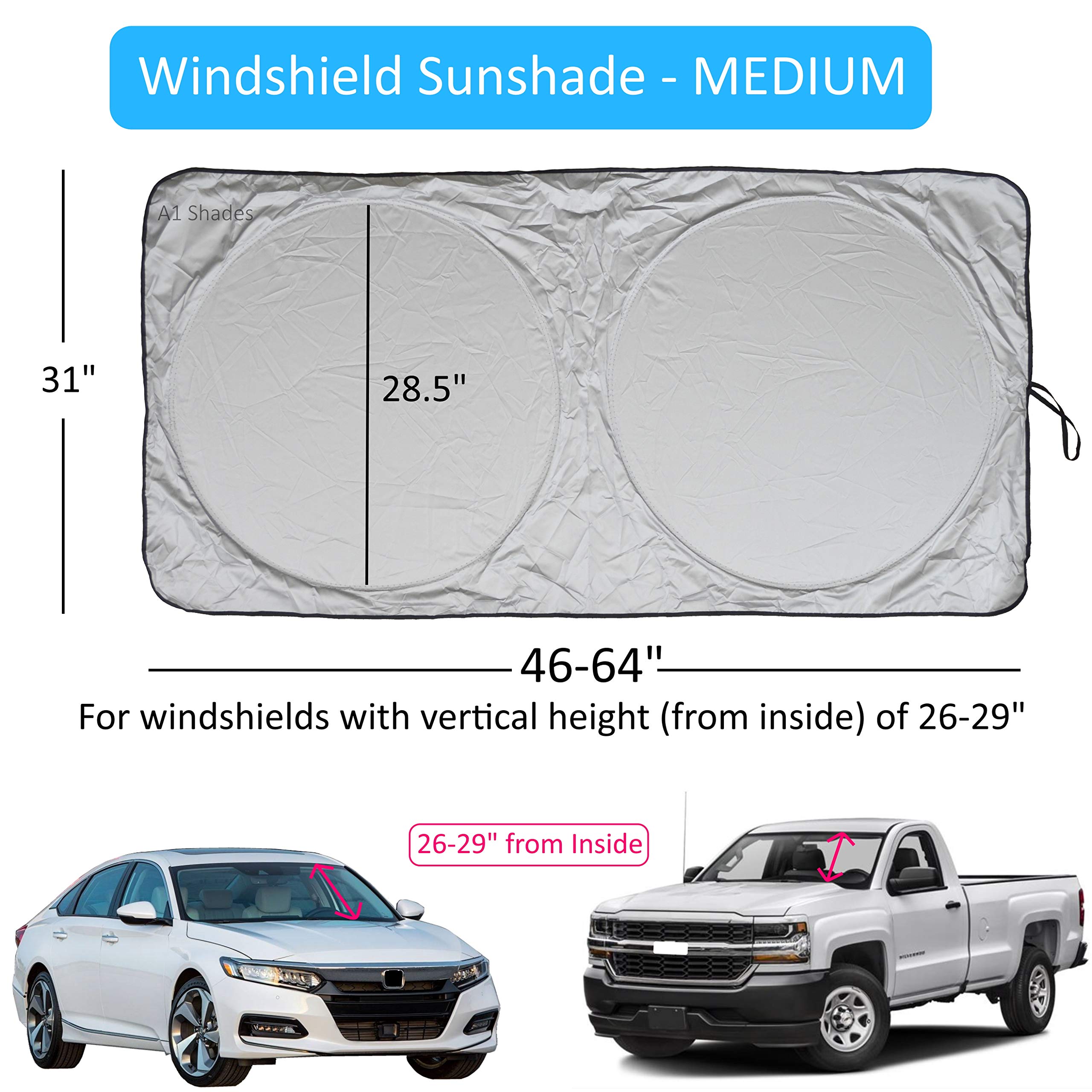 A1 Shades lifestyle parked car image showing cooler interior and sun protection