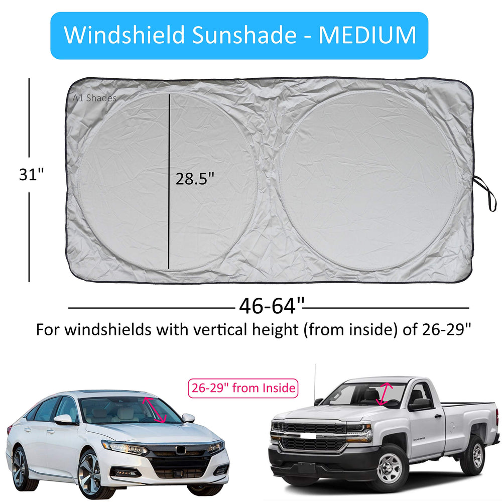 A1 Shades lifestyle parked car image showing cooler interior and sun protection