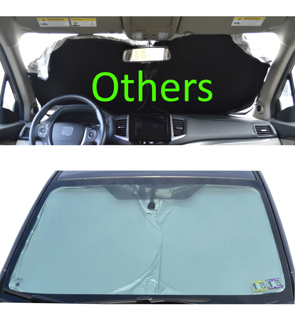 A1 Shades chrome surface close-up with no pinholes, improved reflectivity benefit