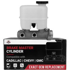 AA Ignition front view of master cylinder showing mounting points and direct-fit design benefit