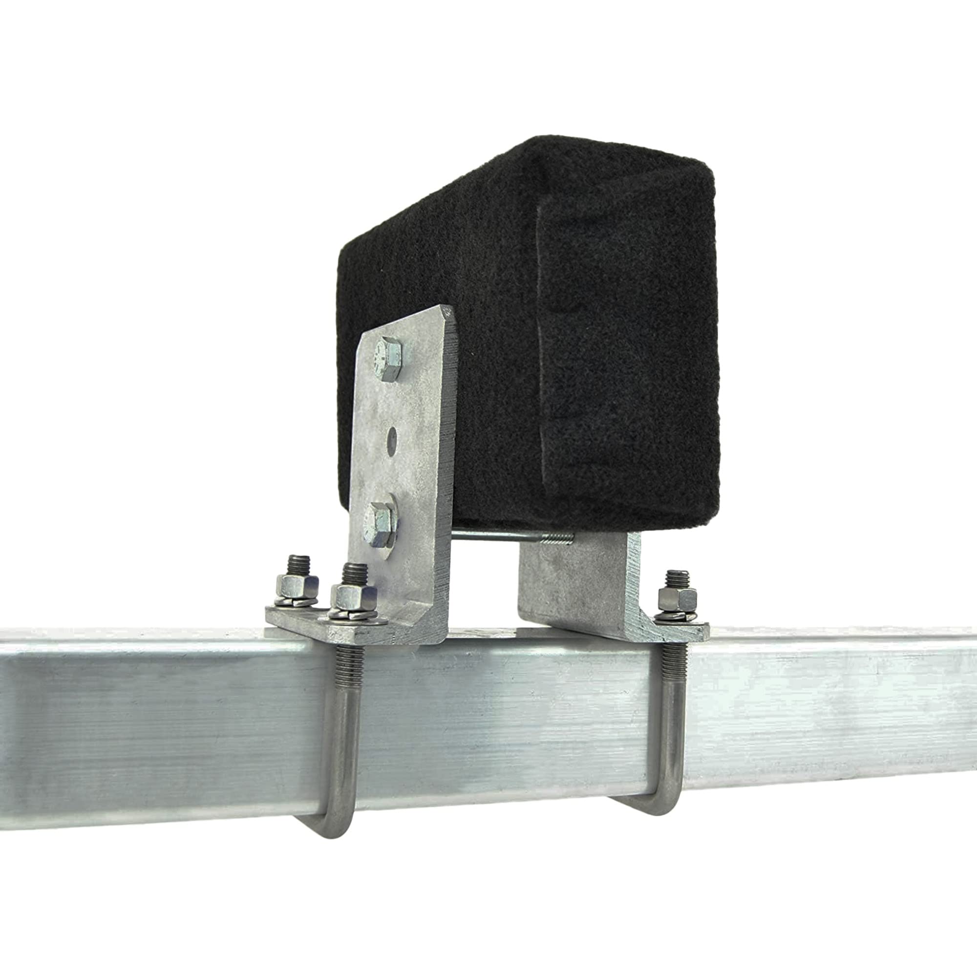 A.A brackets mounted on 3x3 cross member demonstrating secure fit