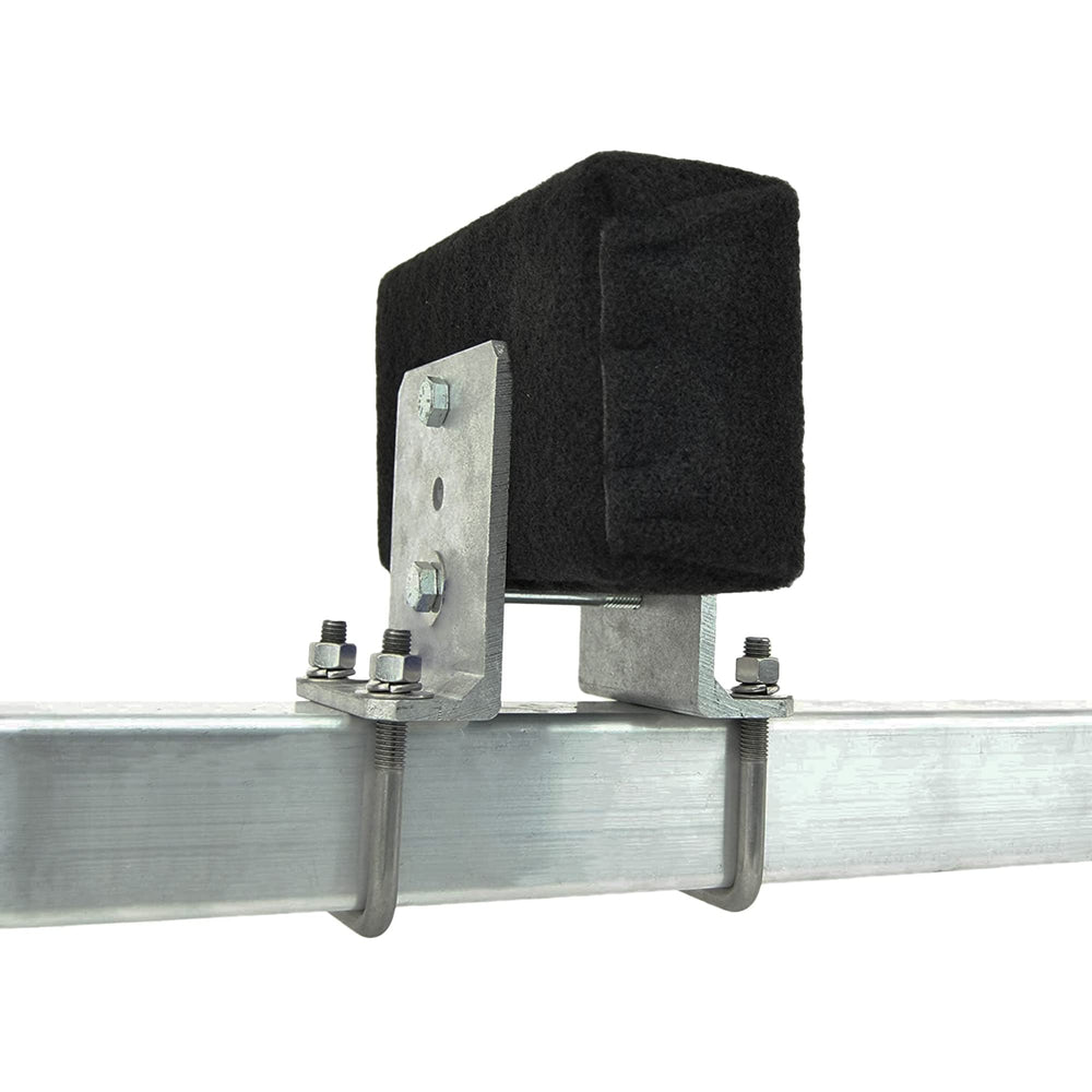 A.A brackets mounted on 3x3 cross member demonstrating secure fit