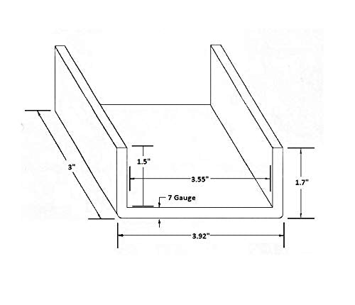 A.A stake pockets welded to a flatbed illustrating removable board sides