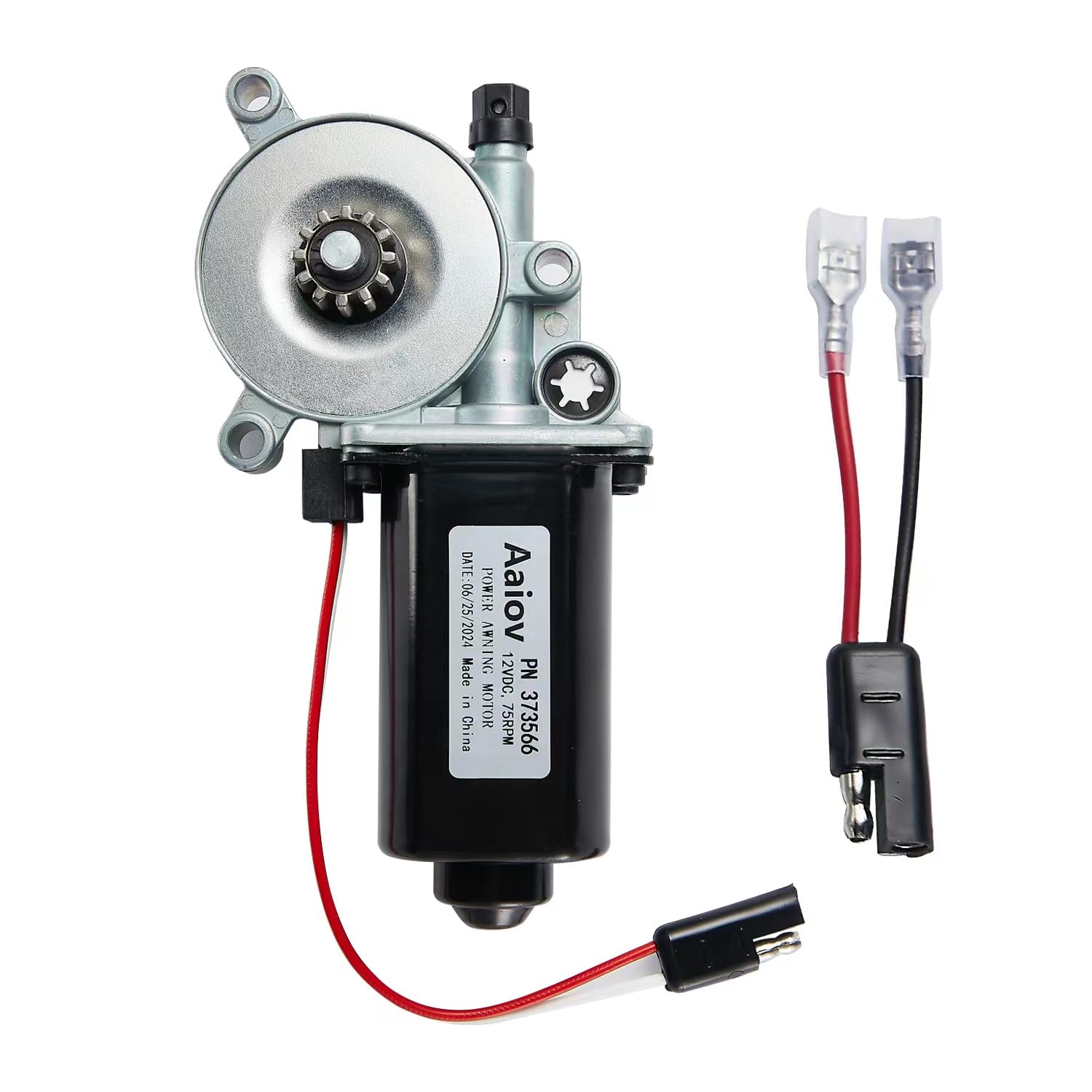 Aaiov motor front view showing mounting and robust casing for reliable replacement