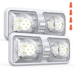 Aaleds front view of dome light showing clean bezel and bright output benefits