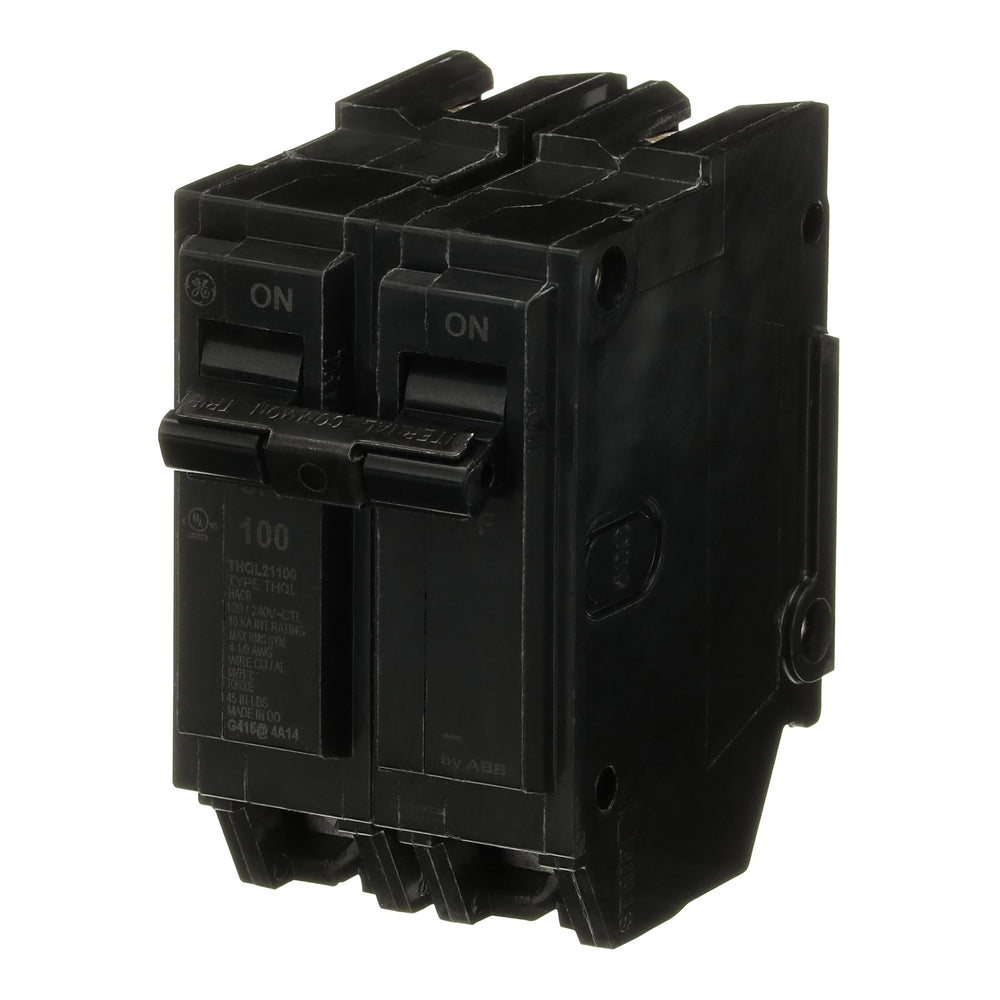 ABB THQL21100P side profile illustrating compact Q-Line footprint for space-saving panels