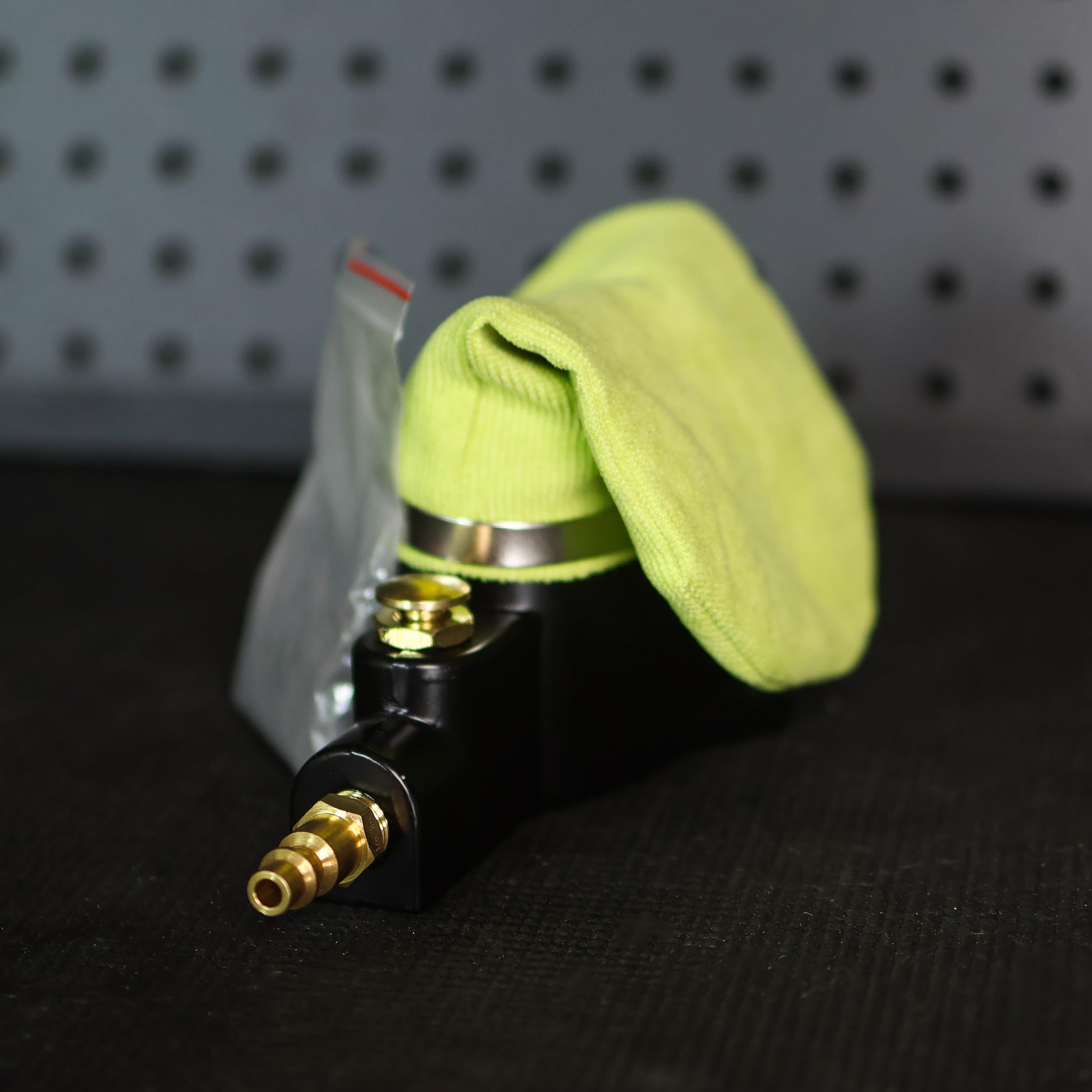 ABN top rubber seal cover with plug inserted for secure, contained cleaning