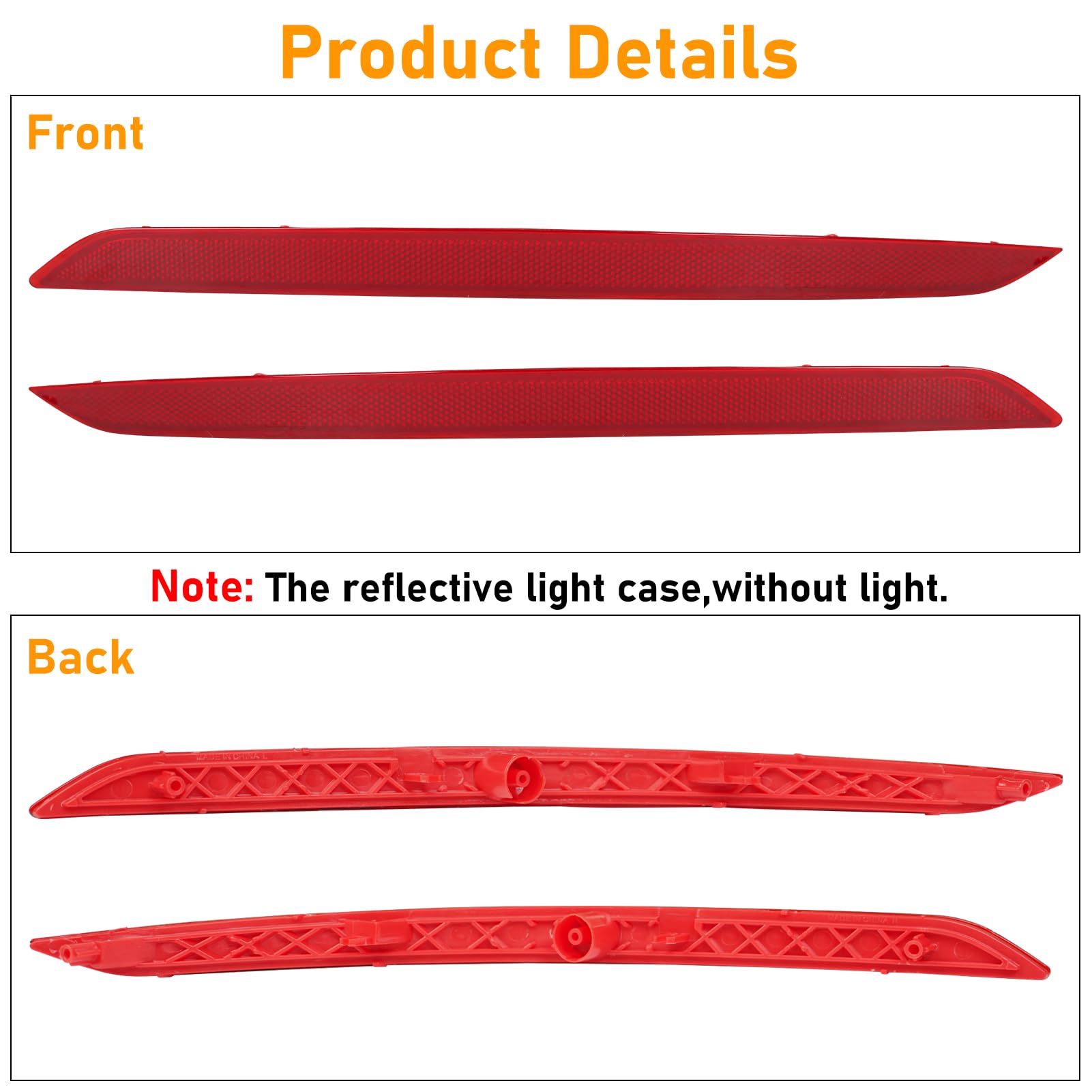 Abodvu reflector beside ruler showing precise Elantra fit dimensions