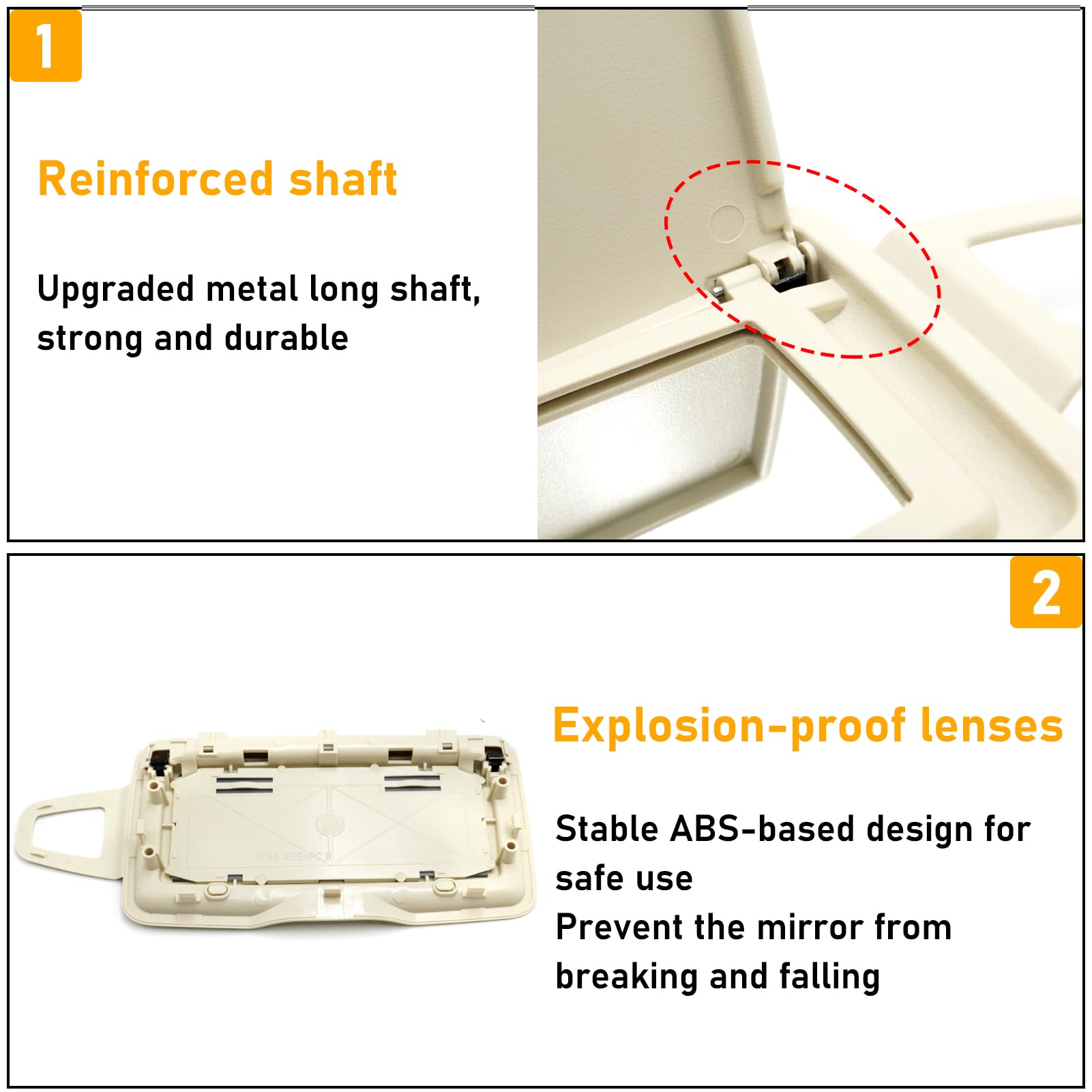 Abodvu hinge detail with stainless steel tube for reinforced durability