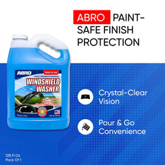 ABRO close-up pour spout for easy, spill-free filling advantage