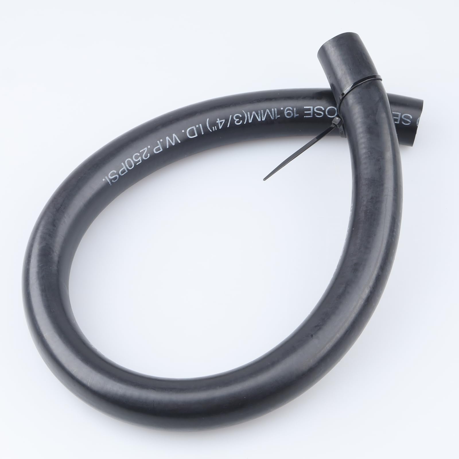 AC PERFORMANCE front view of 2ft push-on hose showing labeling and fitment benefit