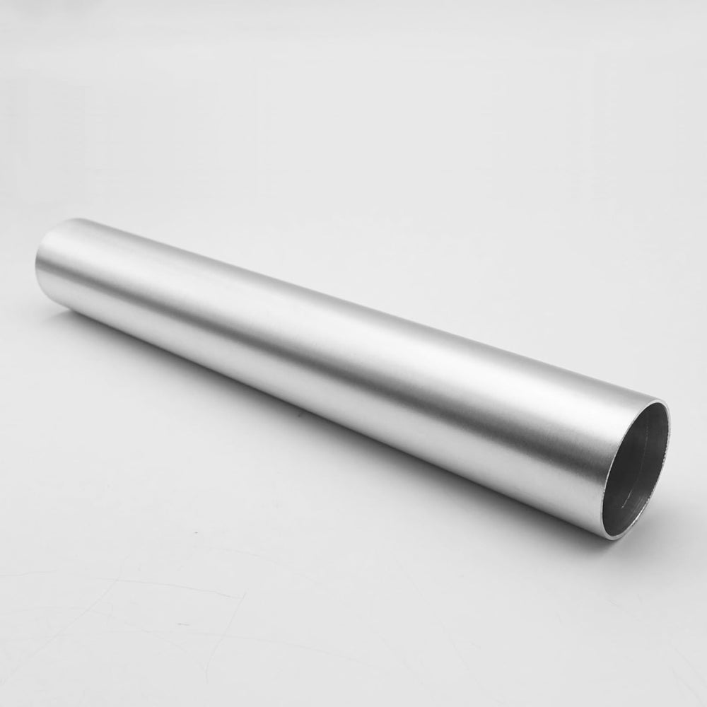 AC PERFORMANCE front view of 2 inch aluminum tube showing clean finish and fitment benefit
