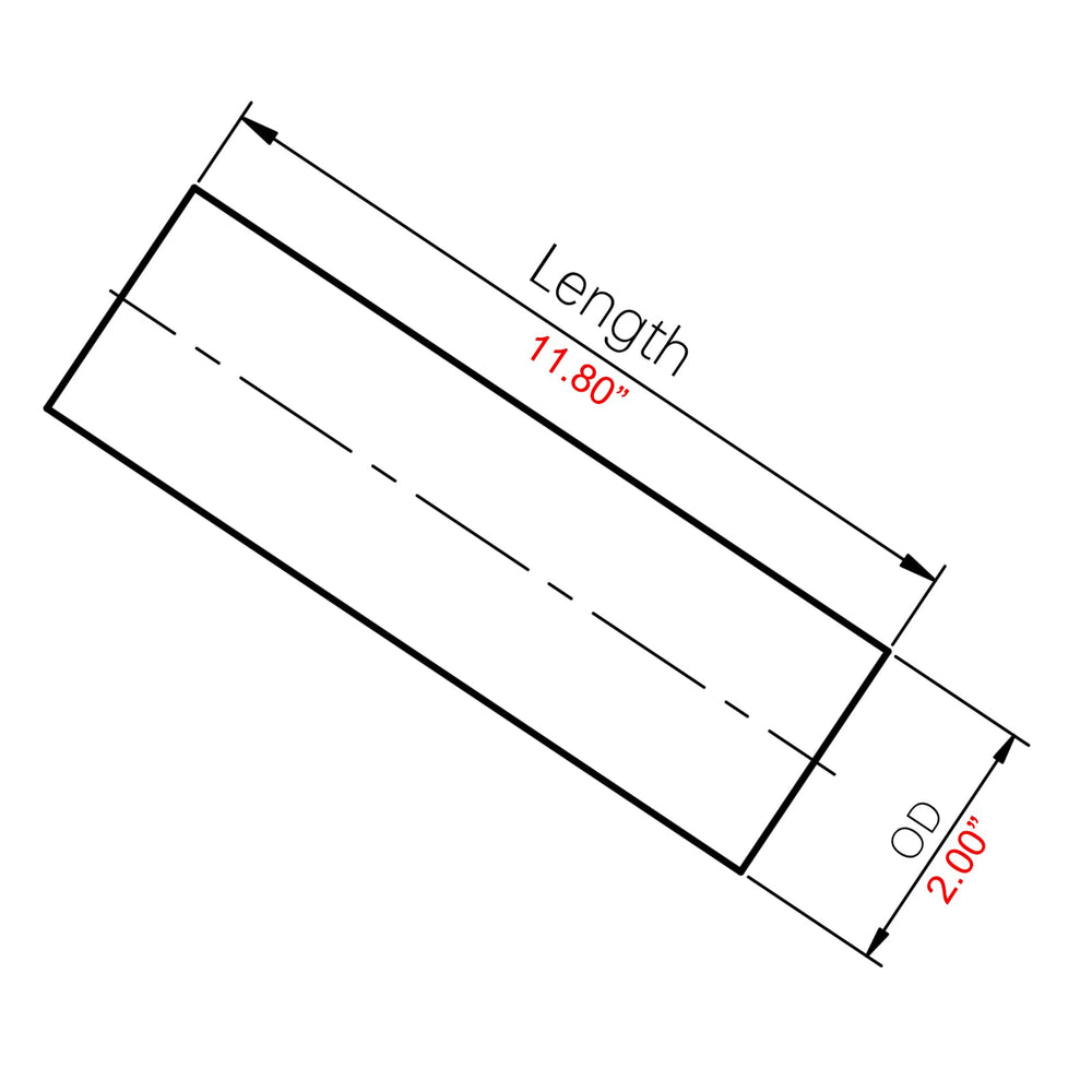 AC PERFORMANCE marking on aluminum tube indicating 6061 alloy for durability benefit