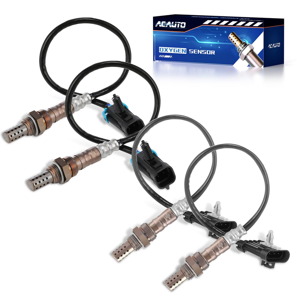 ACAUTO front view of four oxygen sensors showing packaging and fitment benefit