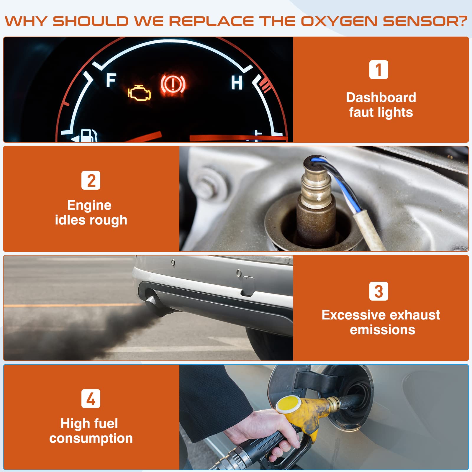 ACAUTO sensor installed under hood showing restored engine performance