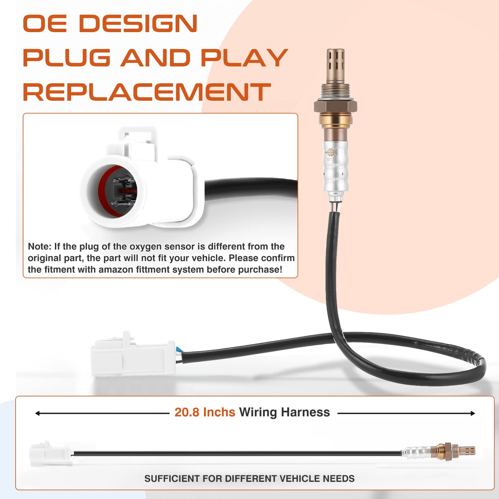 ACAUTO sensor wiring connector detail for direct-fit OE compatibility