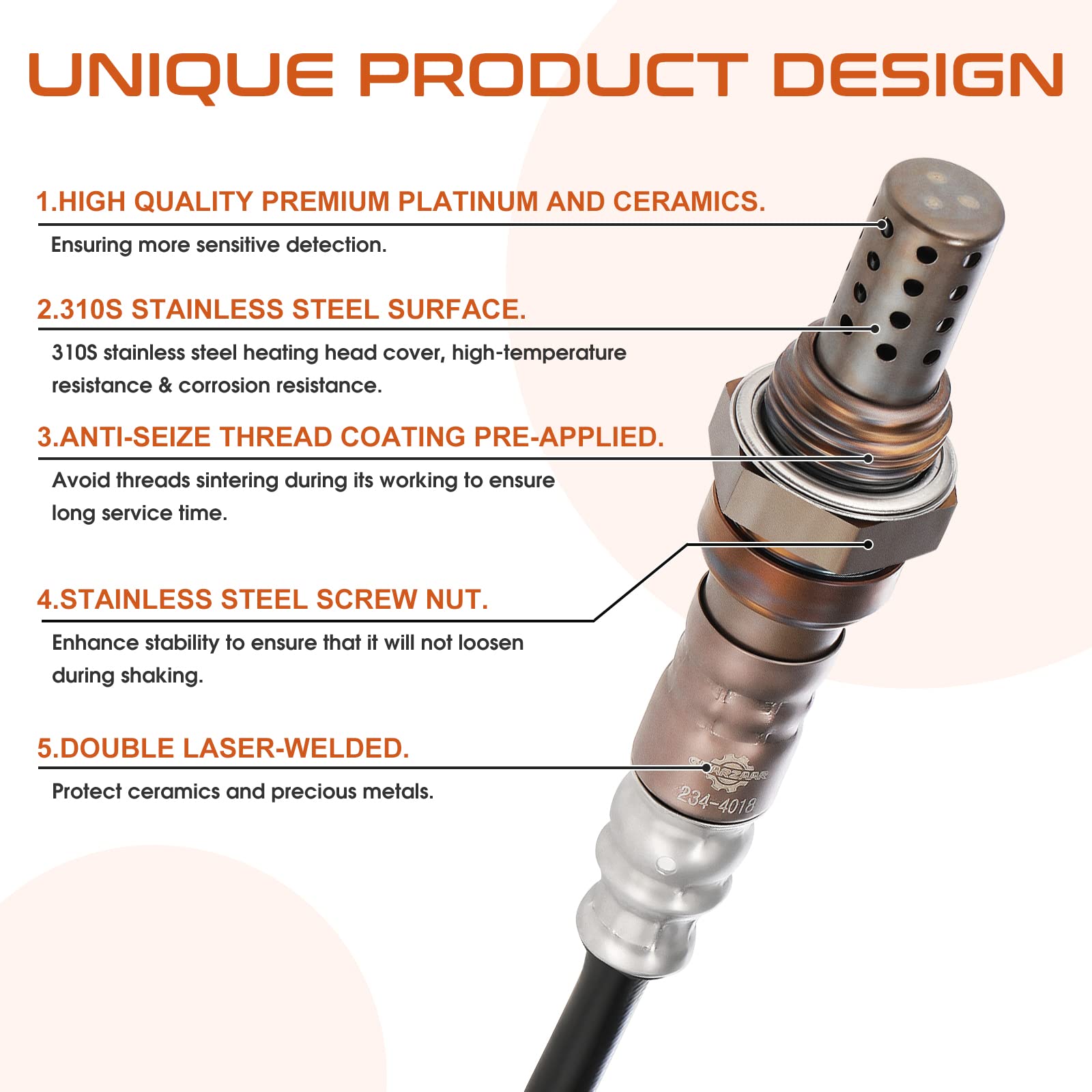 ACAUTO threads and OE-style connector detail ensuring easy direct-fit benefit