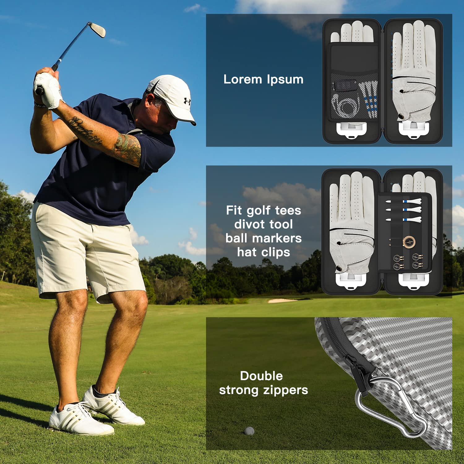 ACCTOLF fabric texture and reinforced stitching for durable long-term use