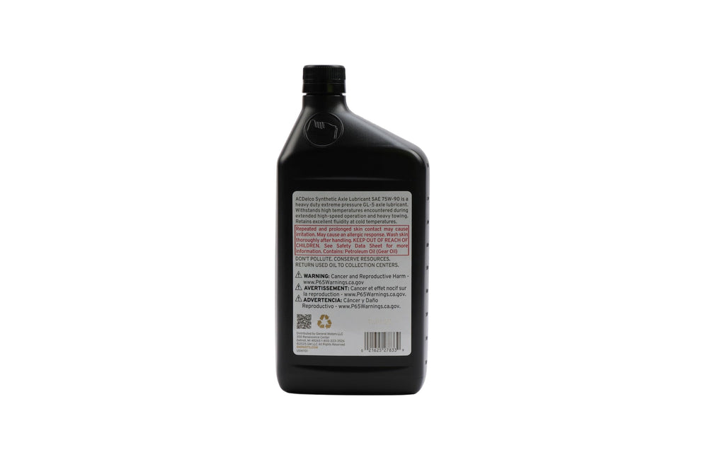 ACDelco gear oil being poured into differential showing clean application and reduced mess