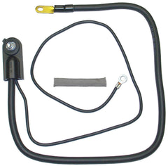 ACDelco battery negative cable front connection showing secure cast lead terminal and reliable contact