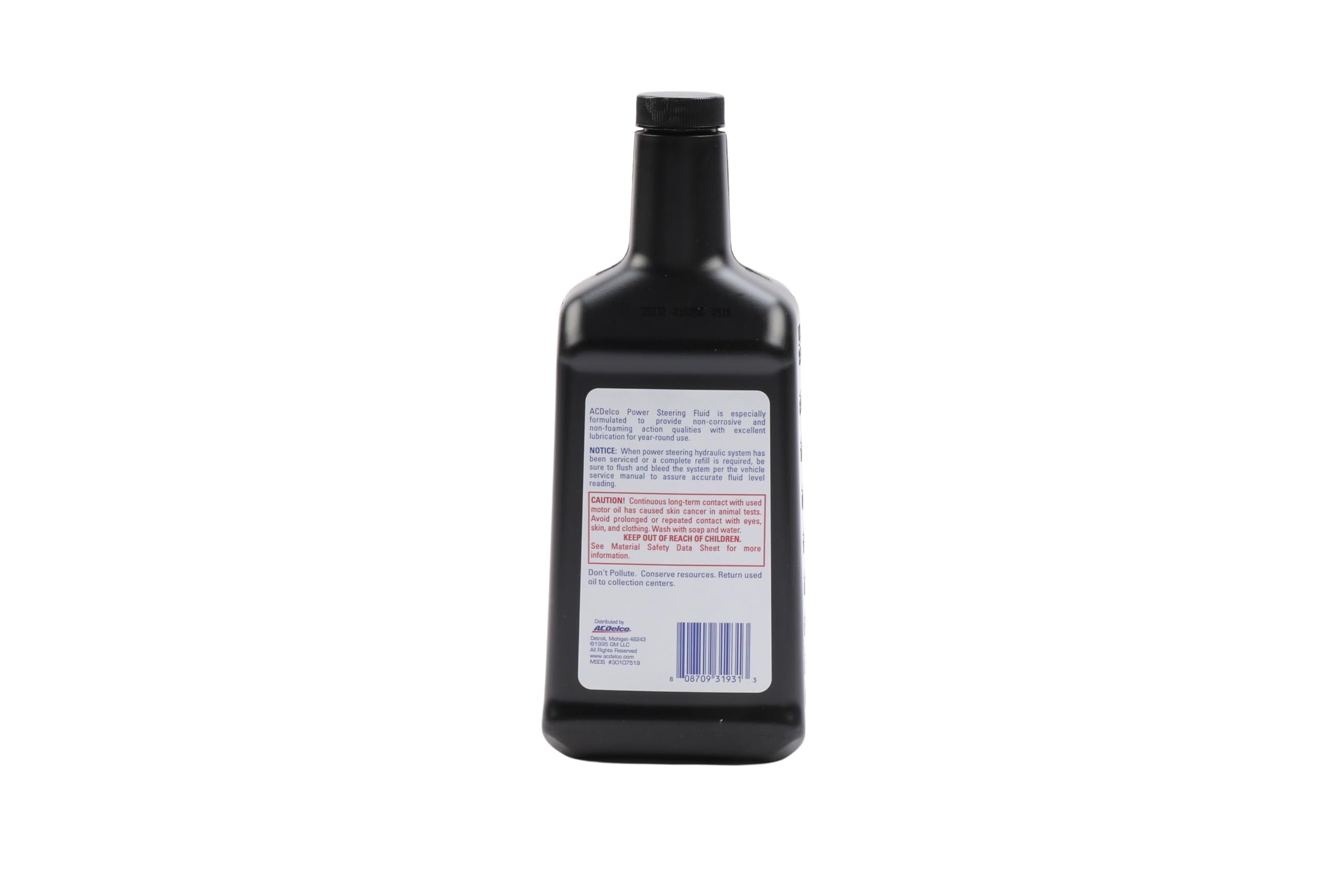 ACDelco bottle placed in engine bay illustrating ease of use during service