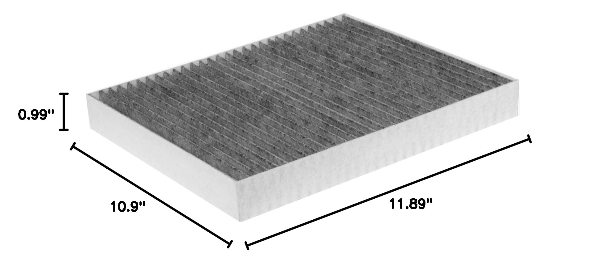 ACDelco CF1184C filter media close-up highlighting capture efficiency