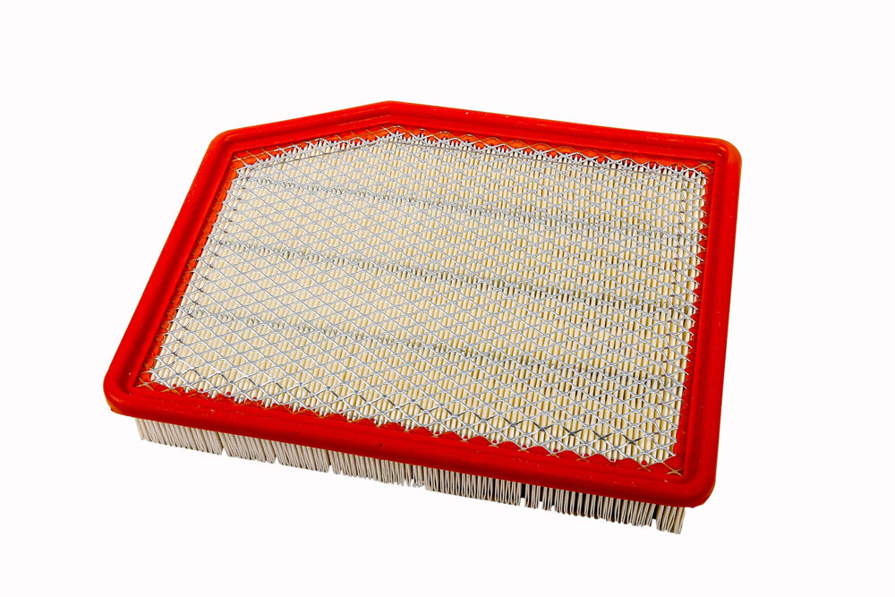 ACDelco close-up of filter media layers highlighting contaminant capture and airflow benefit