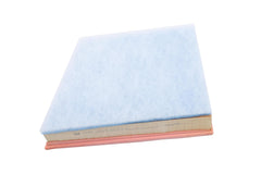 ACDelco close-up of pleated filter media demonstrating high dust capture and airflow preservation