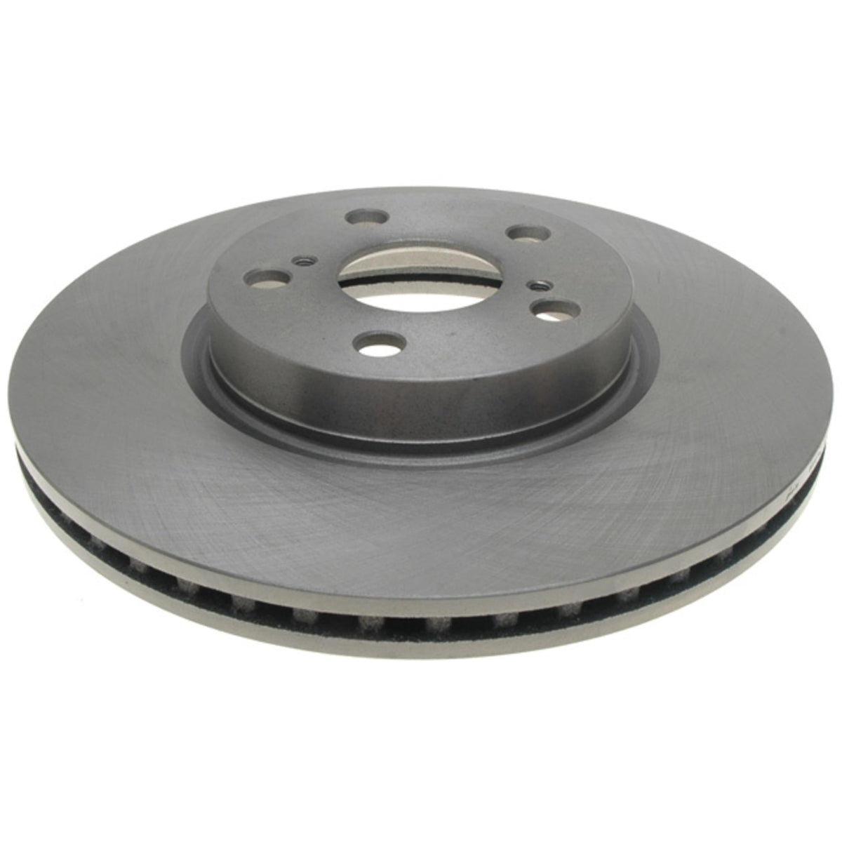 ACDelco front rotor front view showing casting and finish for reliable replacement