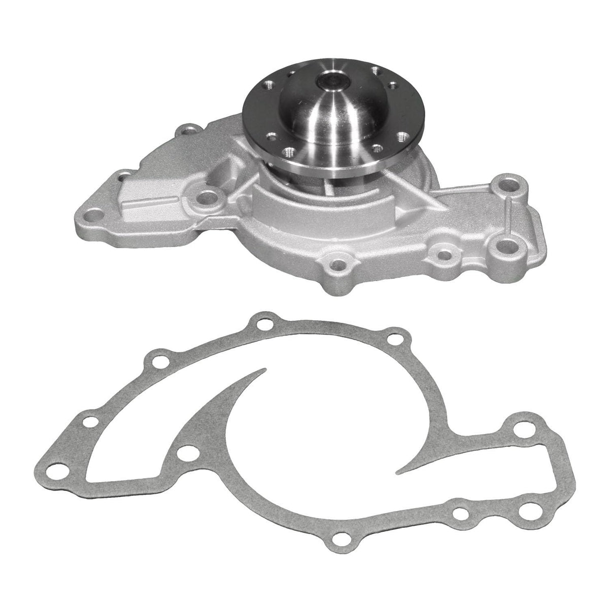 ACDelco Gold front view of water pump showing complete pump for accurate fit